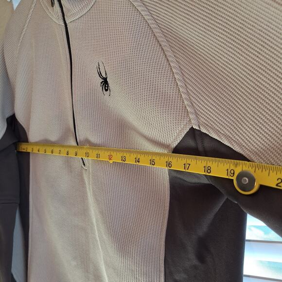 SPYDER Mens Size L Outbound Half Zip Core Sweater Jacket Gray - Picture 4 of 8